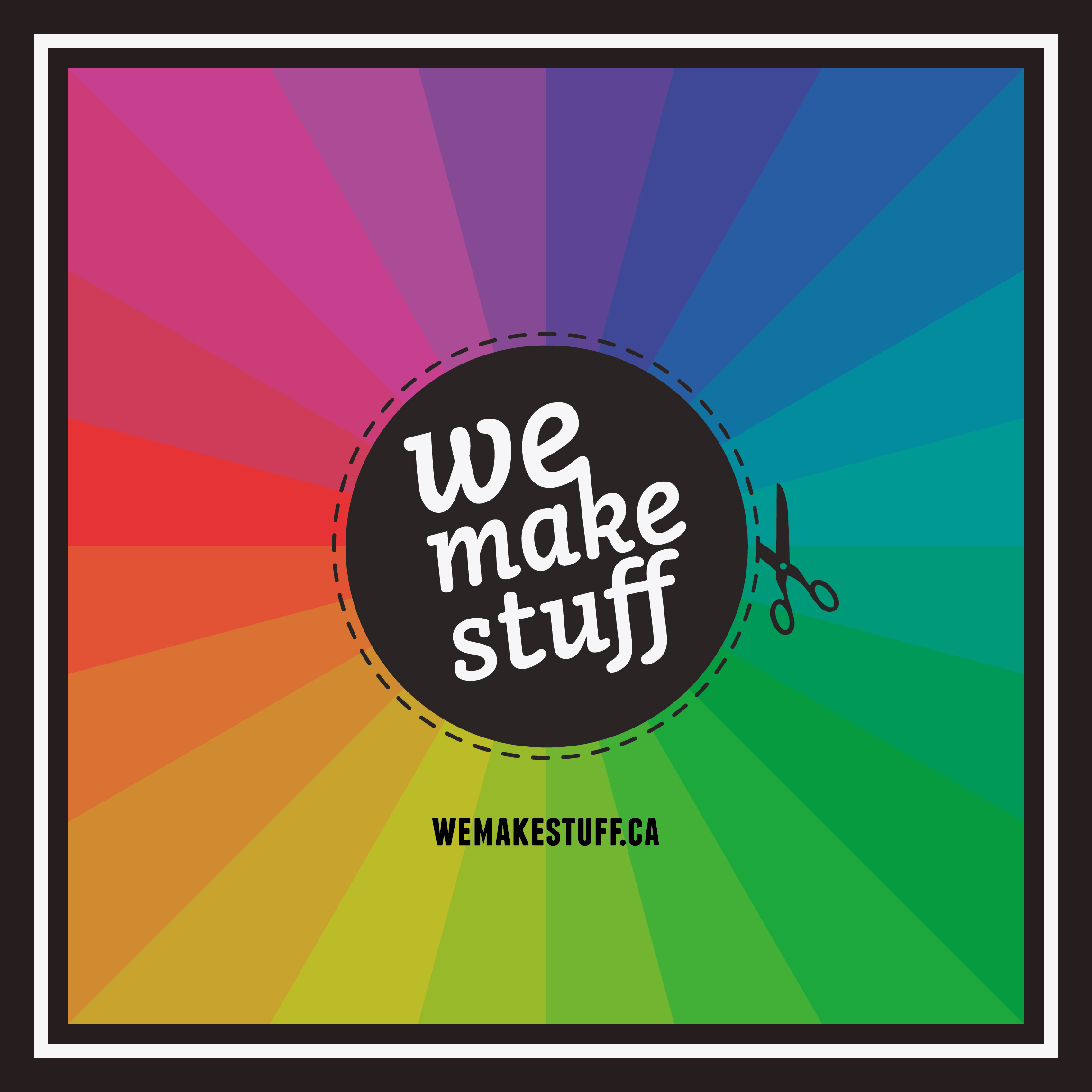 We Make Stuff book design, print design
