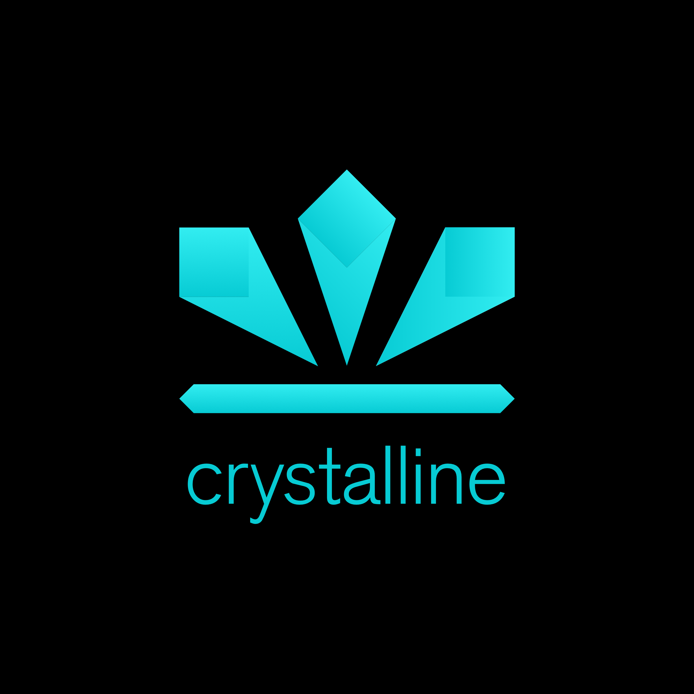 Crystalline logo, graphic design