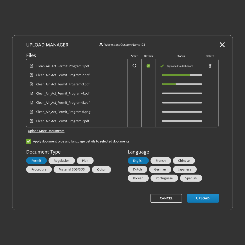 ehsai upload manager modal mike priebe design