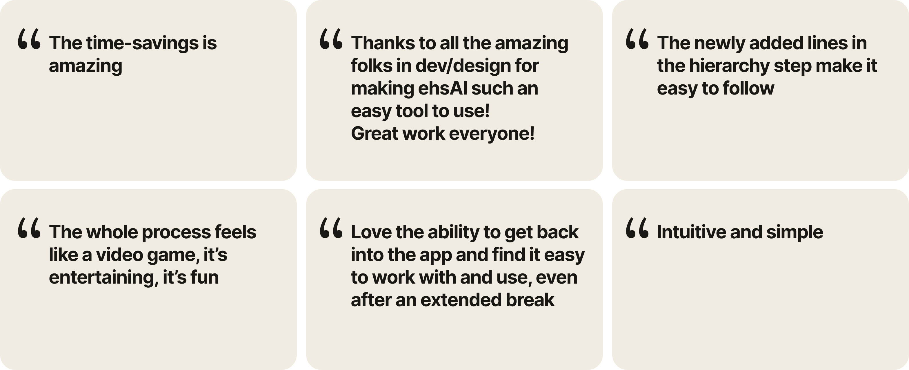 ehsAI user quotes
