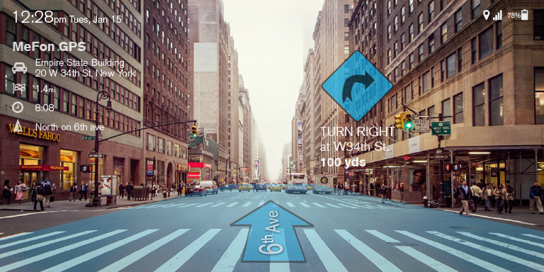 Me Fon Smart Glasses, augmented reality design